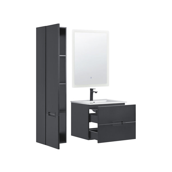 Ebern Designs Lamarcus Wall Bathroom Storage Furniture Set Wayfair.co.uk